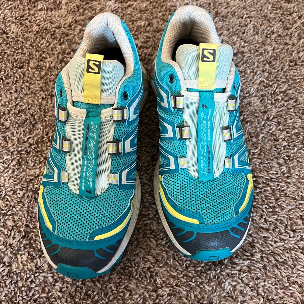 Salomon XT Hornet 1 Women’s Trail Shoes Turquoise Blue 6